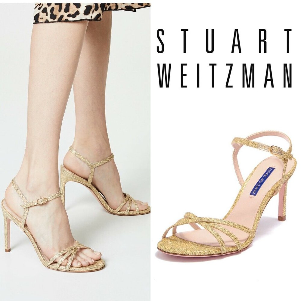 Stuart Weitzman Starla 80mm Crisscross Heel Sandal